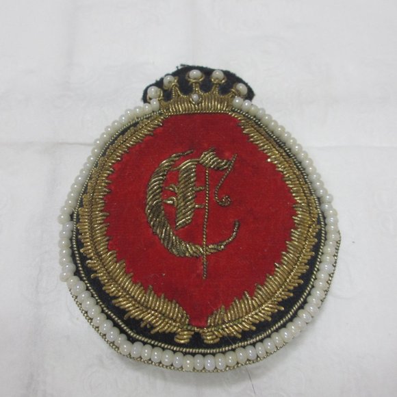 Letters Family Name Jacket Robe Coat Monogram Initial Royal Cipher Royal Patch a - Picture 1 of 4